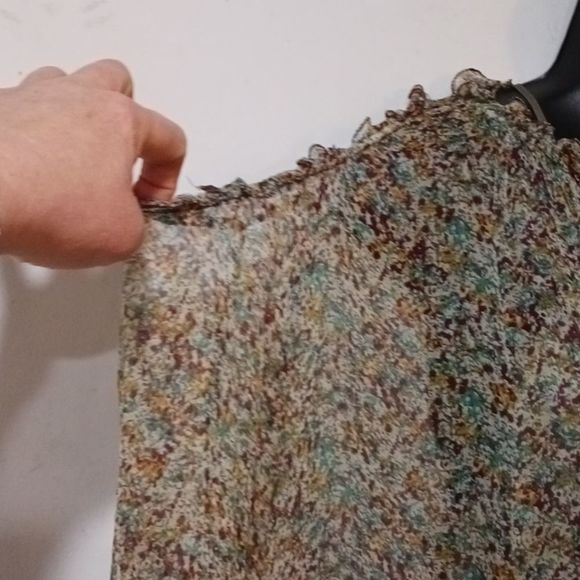 Zadig & Voltaire Reef print sheer chiffon silk dress M - Picture 6 of 16